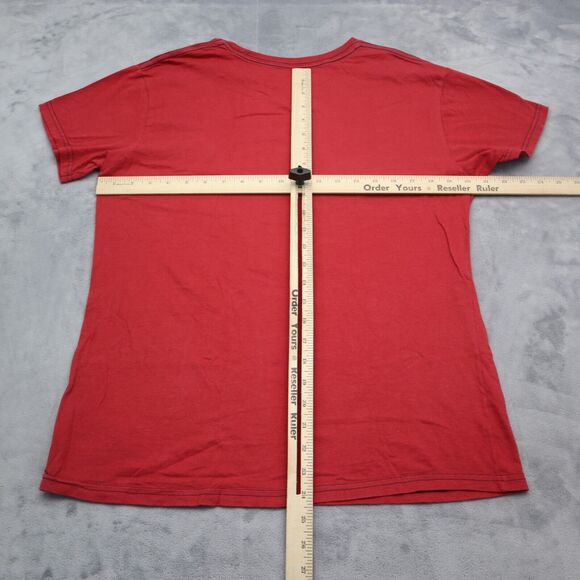 Liberty Flames Shirt Mens S Red NCAA Football Workout Gym Casual Tee - Picture 4 of 14